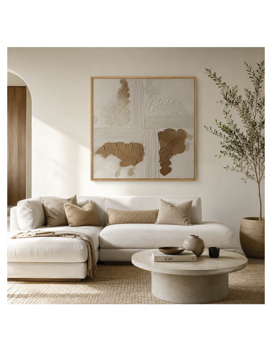 Pintura relieve natural mixta 2