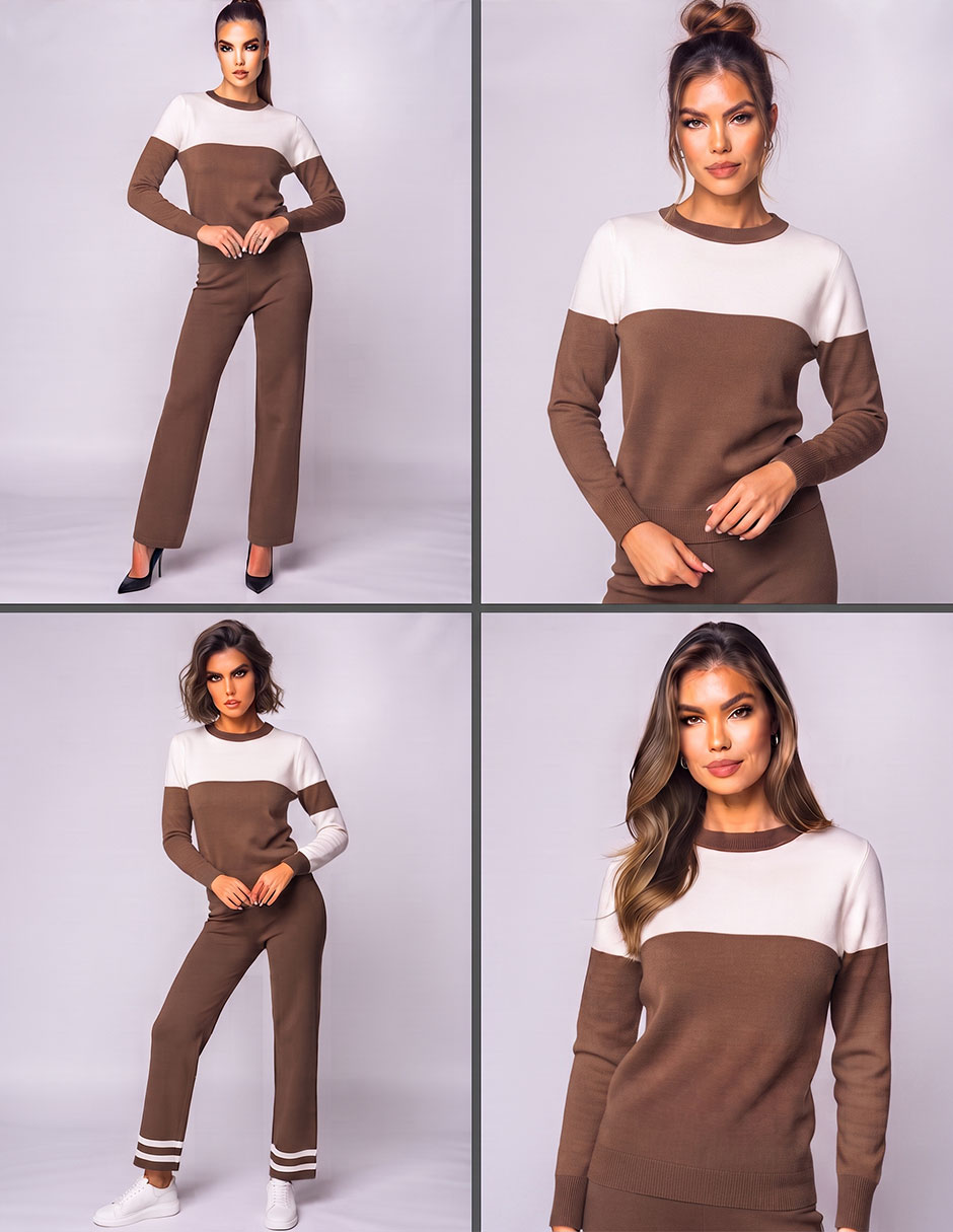 Conjunto tejido de algodón para Mujer