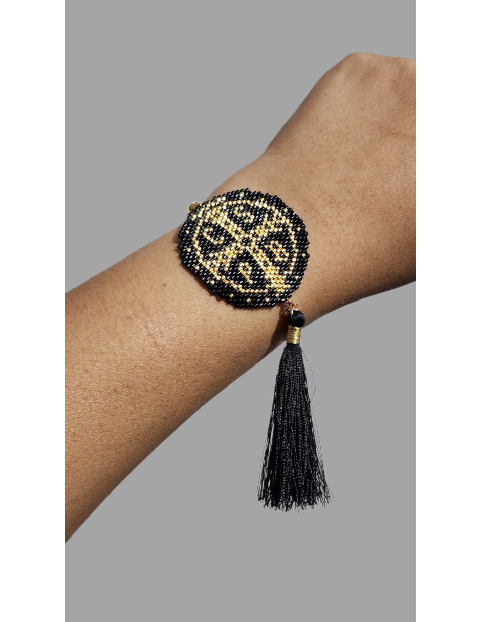 Pulsera acabado baño de oro 2