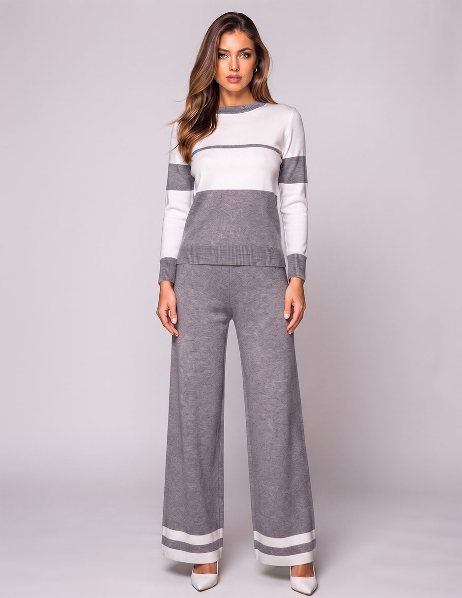 Conjunto tejido de algodón para mujer 1