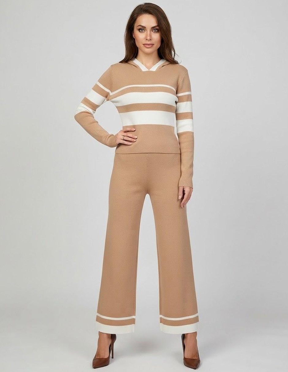 Conjunto tejido de algodón para mujer 1