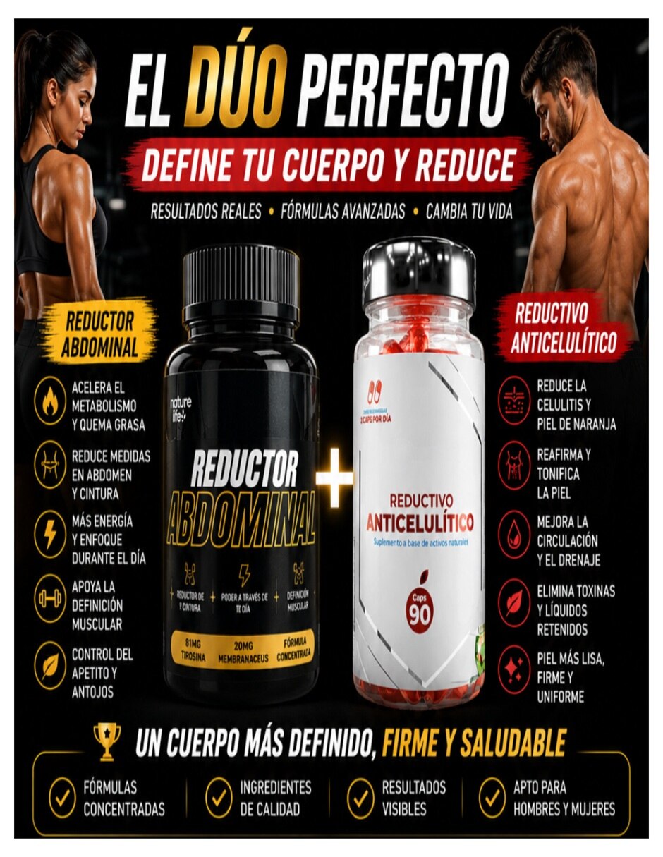Termogenicos Abdominal y Anticelulitico con Multivitamínico y Antioxidante