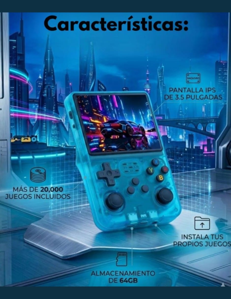 Consola portátil multiplataforma de 64 GB 3