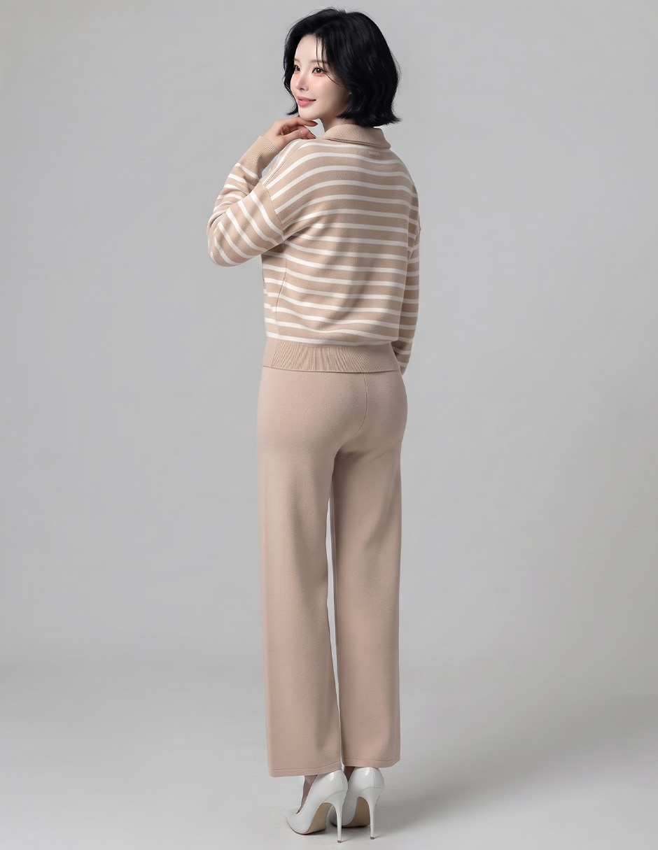 Conjunto tejido de algodón para mujer 4