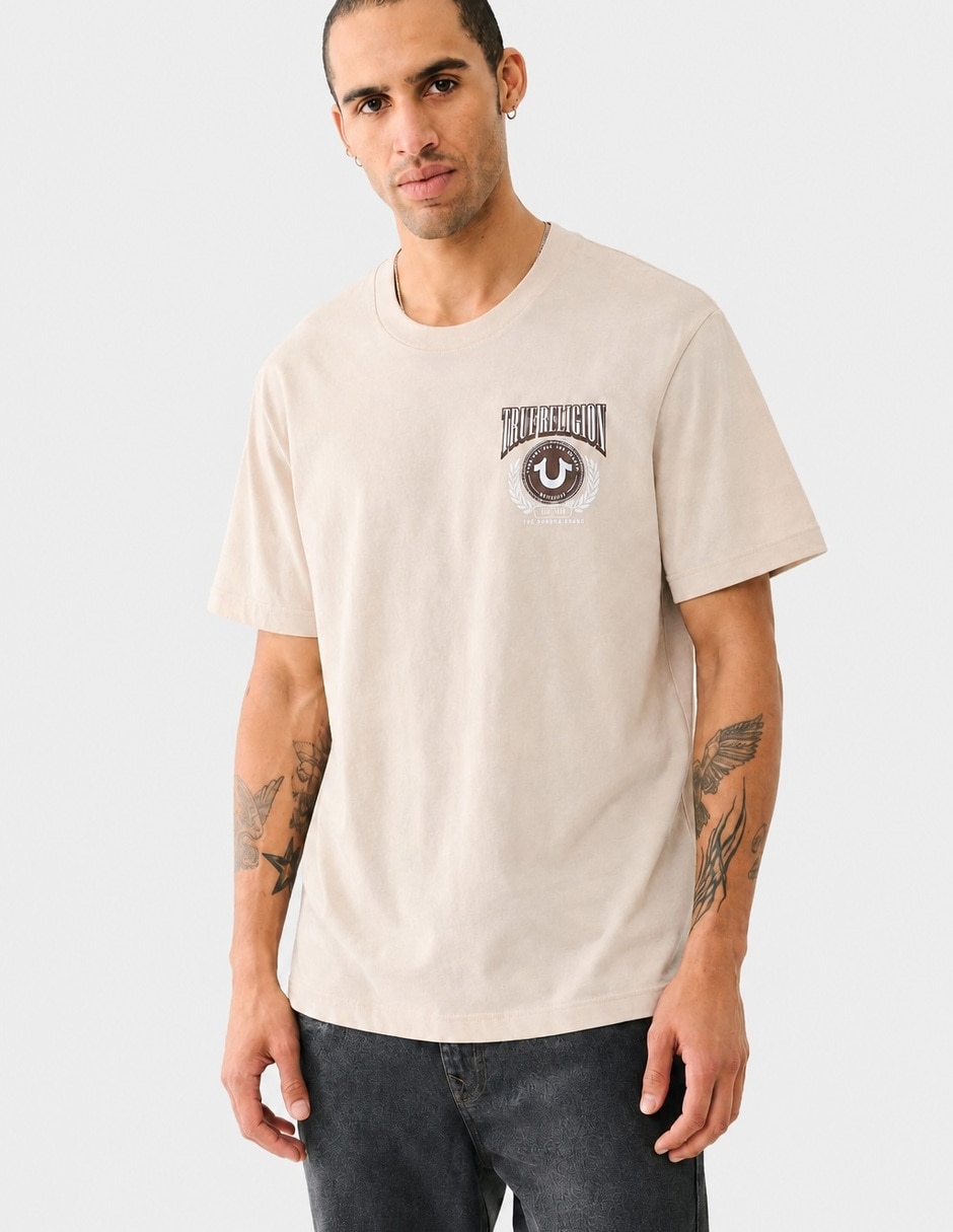 Playera cuello redondo para hombre