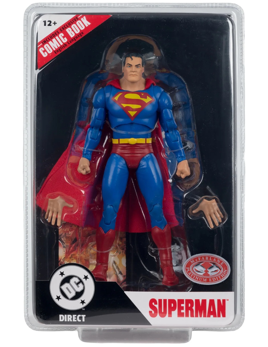 Figura de colección articulada dc superman chase