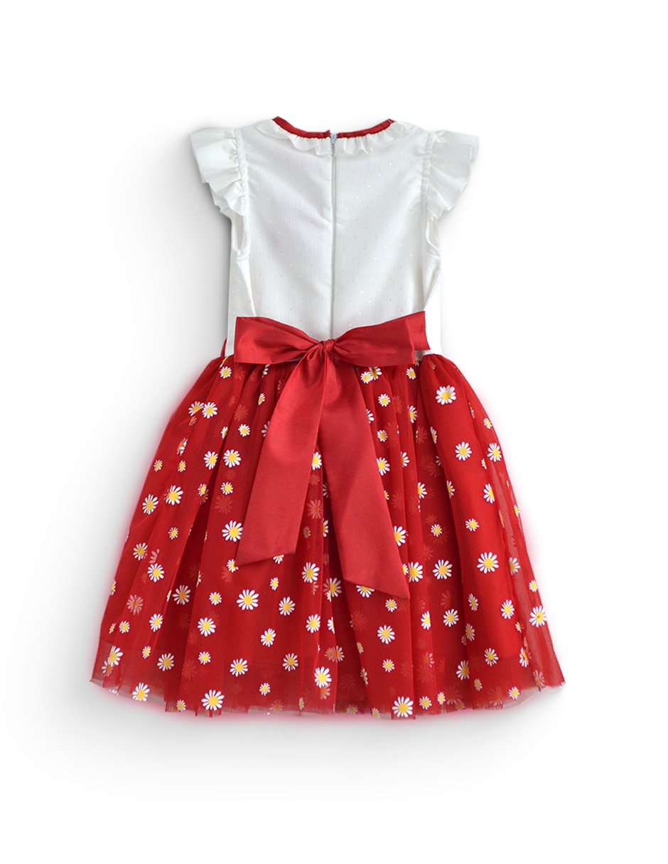 Vestido vania 2 sin manga para niña 5