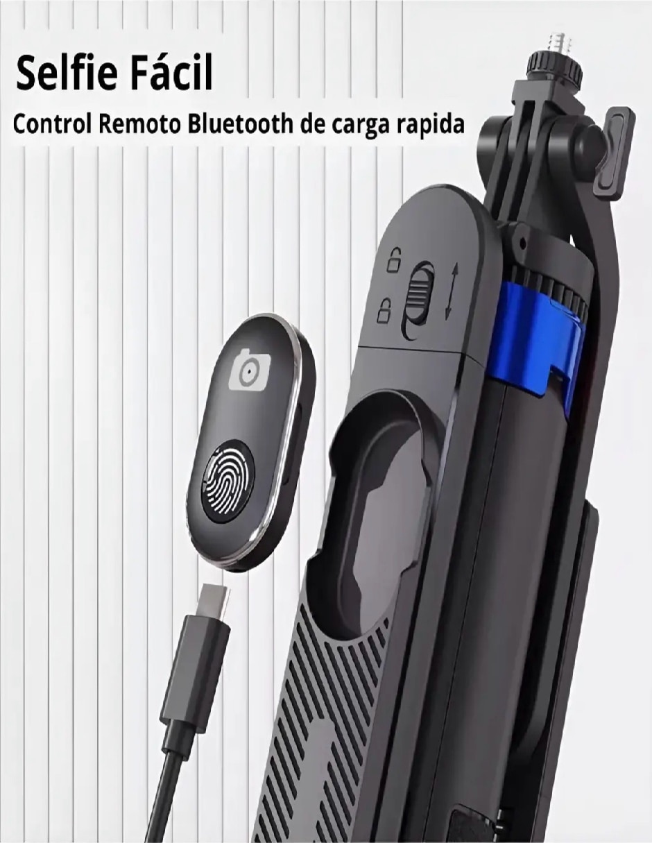 Selfie stick COMMY-7503 con control remoto 8