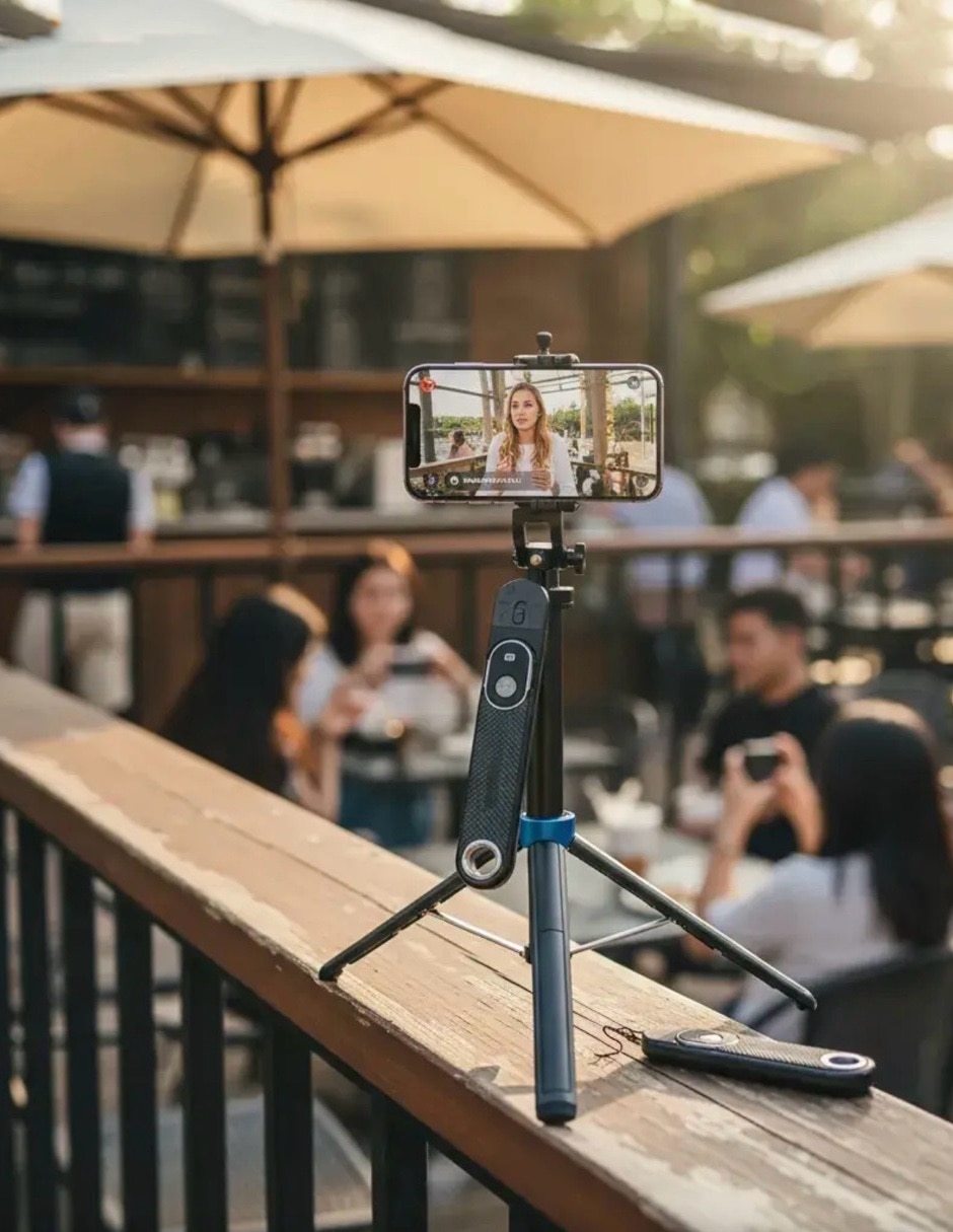 Selfie stick COMMY-7503 con control remoto