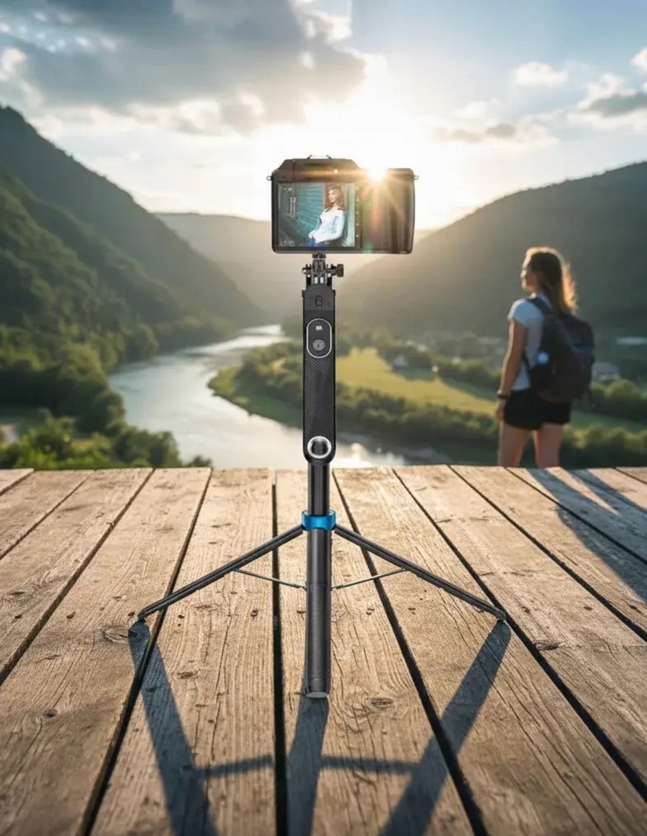 Selfie stick COMMY-7503 con control remoto 6