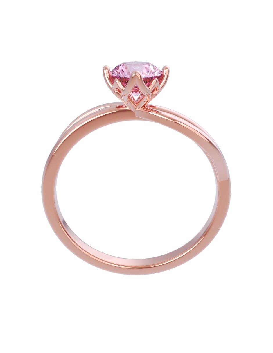 Anillo de compromiso de oro 14 k Eternidad 2026 2