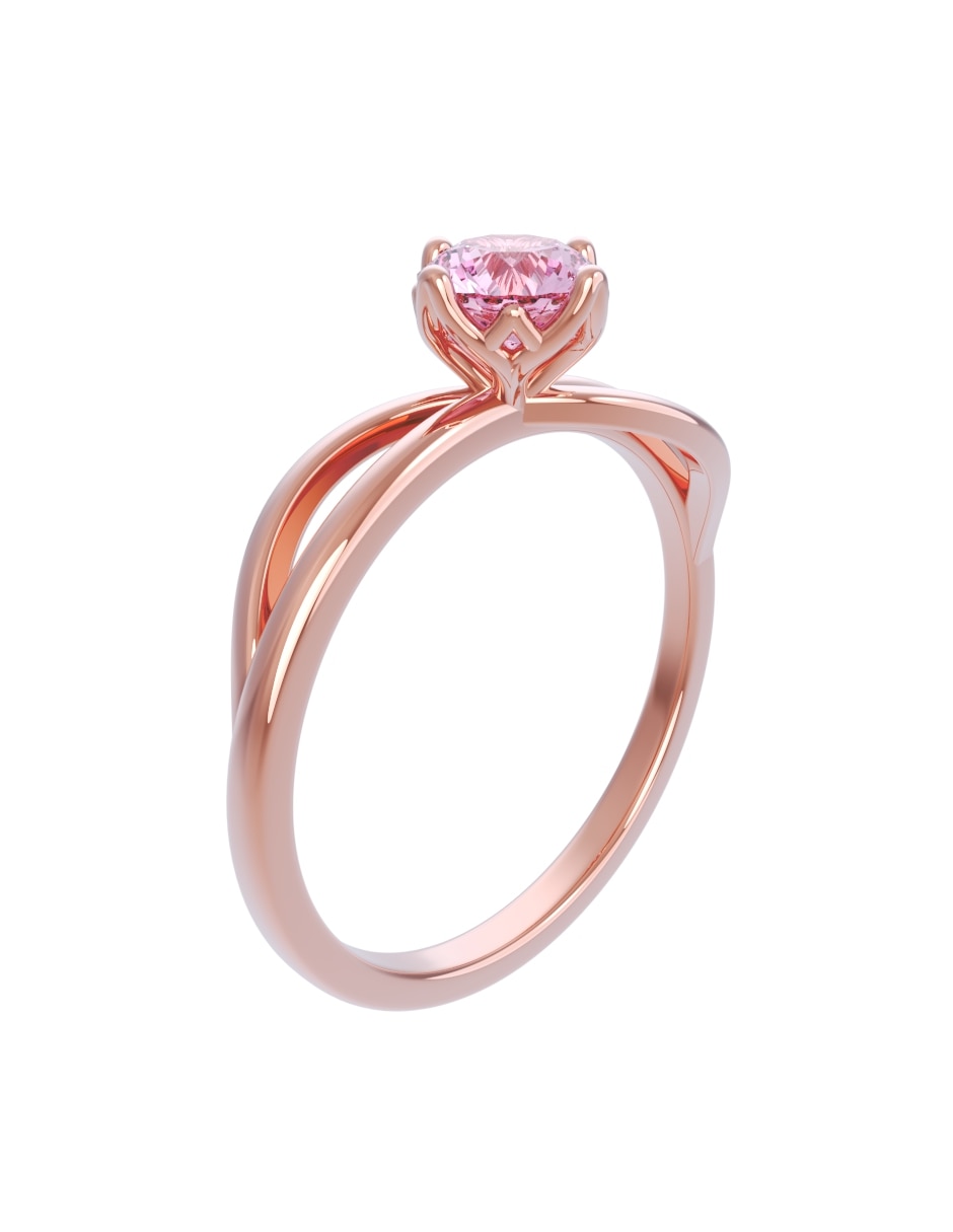 Anillo de compromiso de oro 14 k Eternidad 2026 3