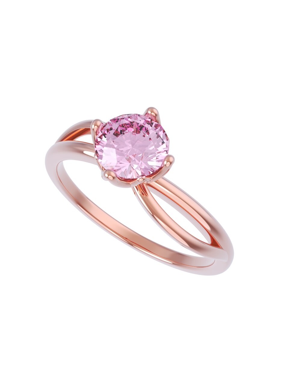 Anillo de compromiso de oro 14 k Eternidad 2026 4