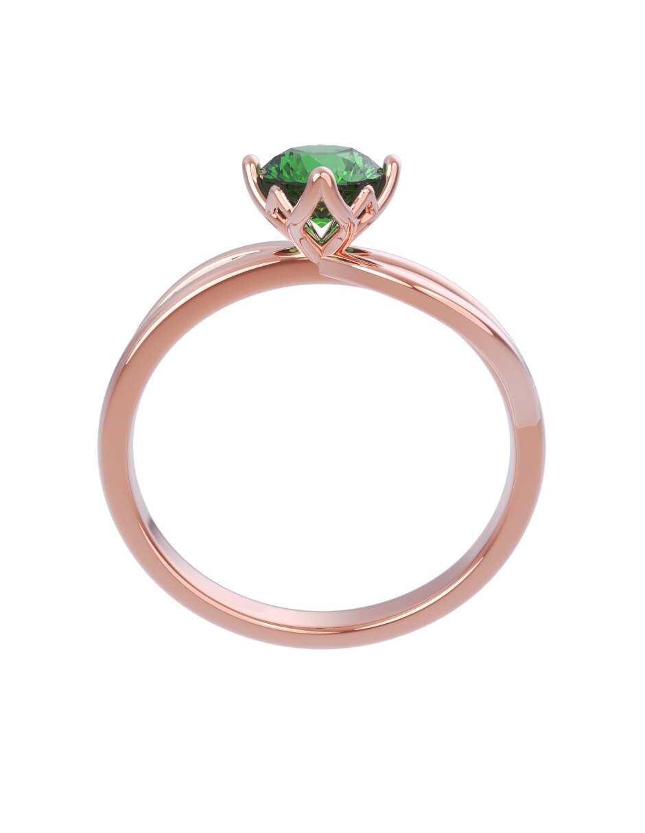 Anillo de compromiso de oro 14 k Eternidad 2026 2
