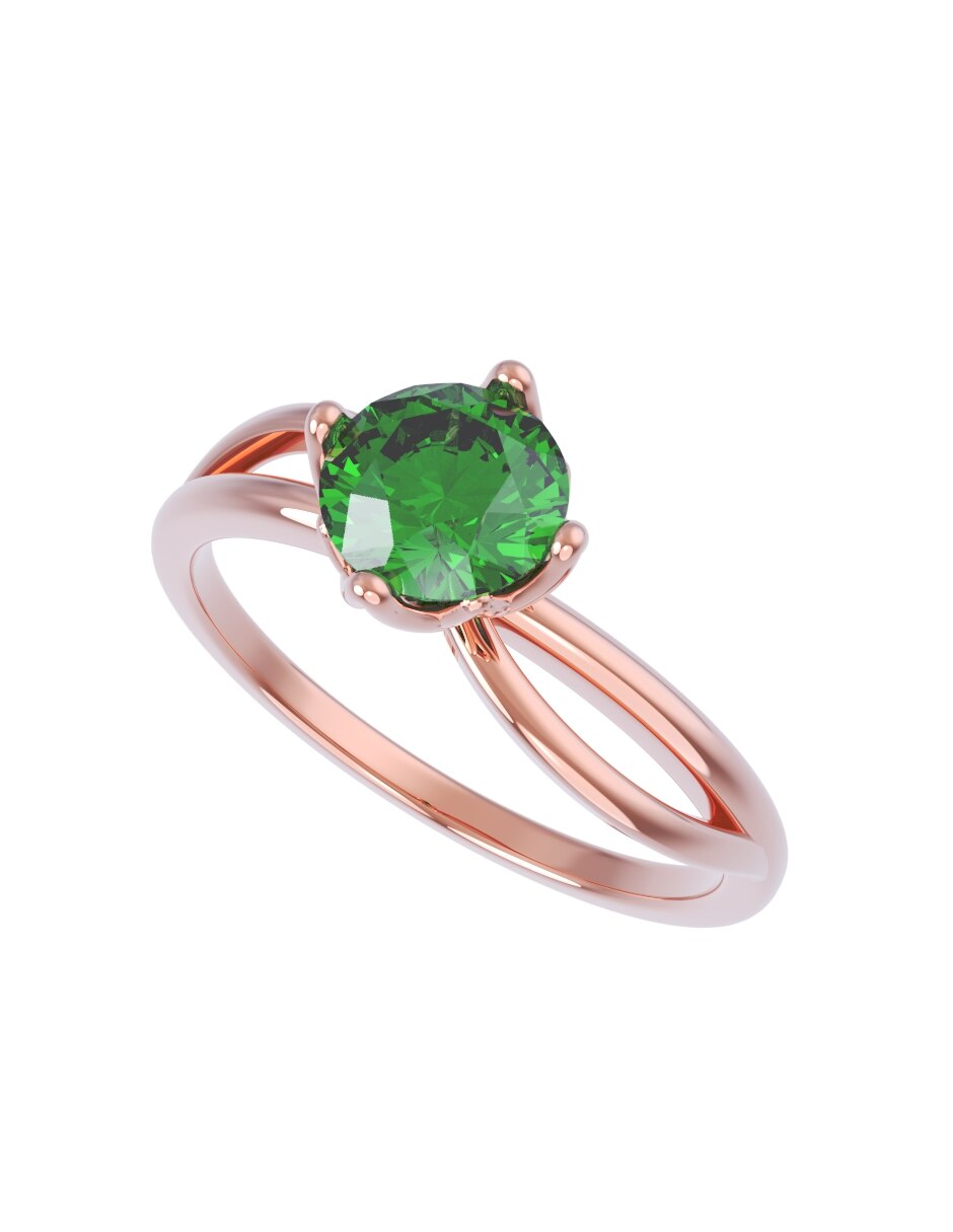 Anillo de compromiso de oro 14 k Eternidad 2026 4
