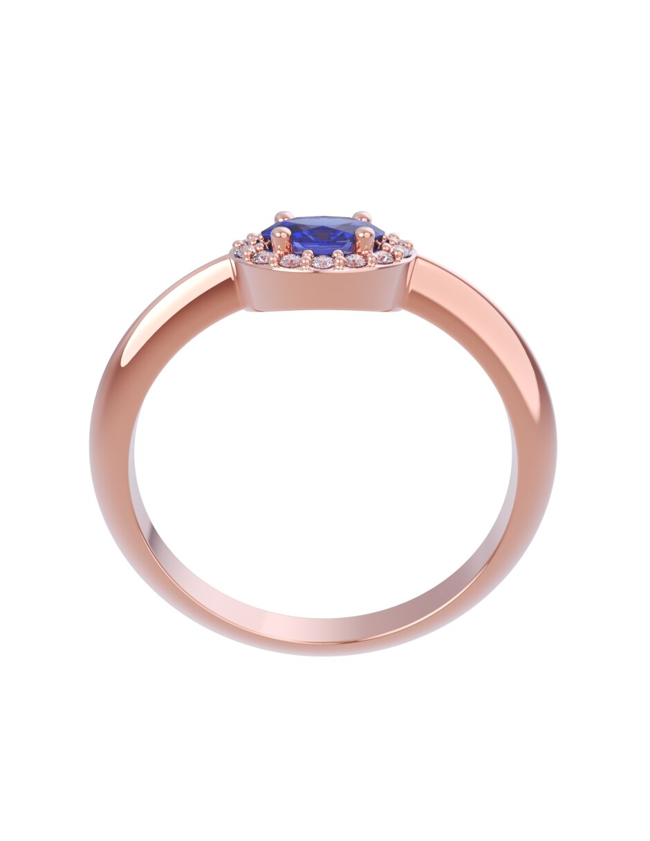 Anillo de compromiso de oro 14 k Eternidad 2026 2