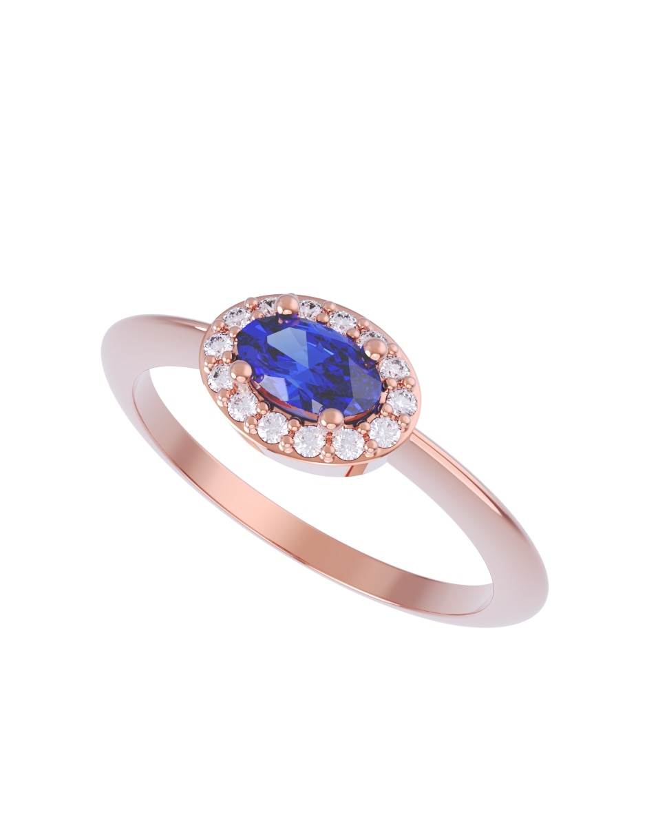 Anillo de compromiso de oro 14 k Eternidad 2026 4