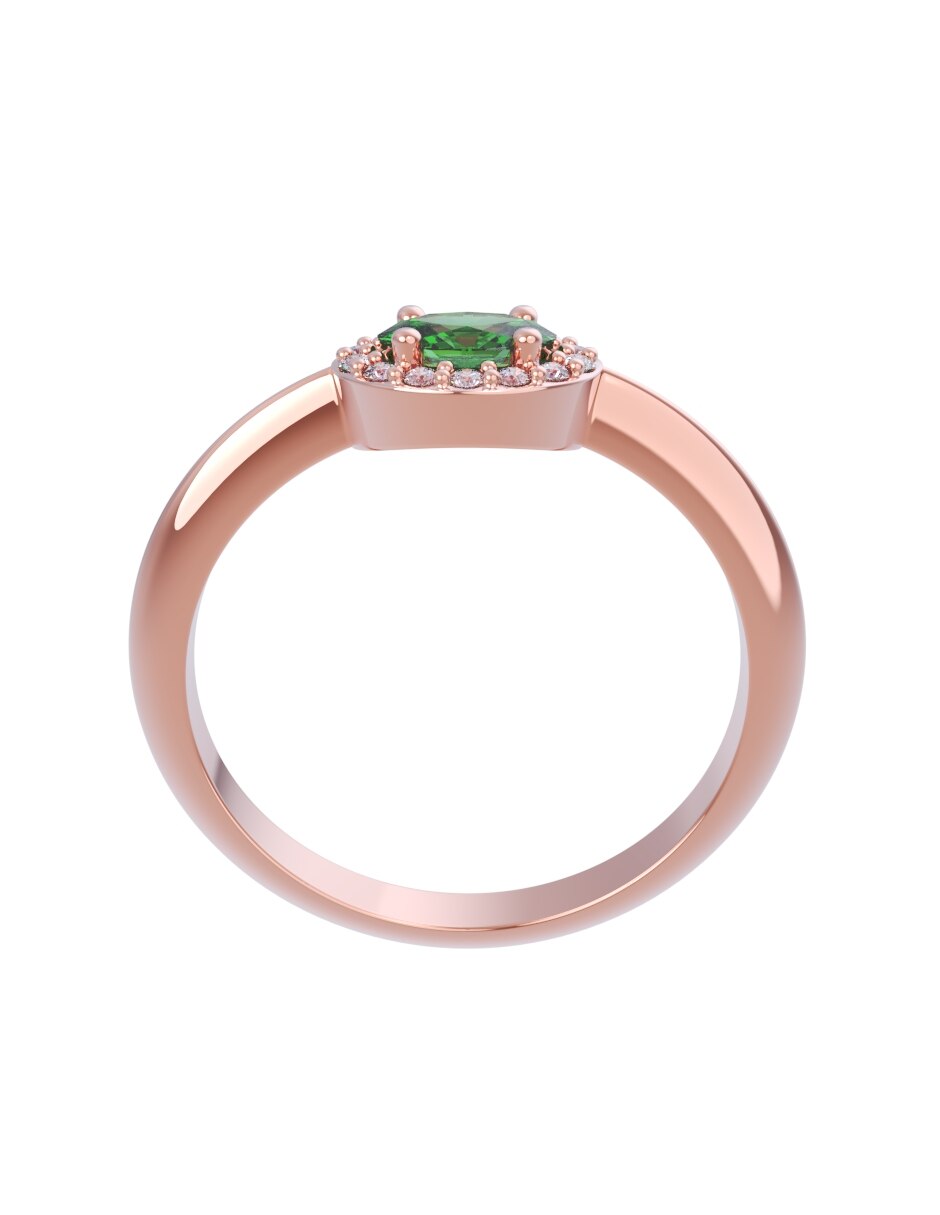 Anillo de compromiso de oro 14 k Eternidad 2026 2