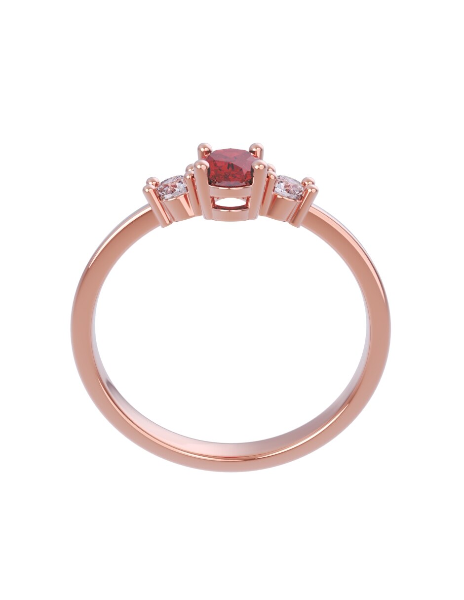 Anillo de compromiso de oro 14 k Eternidad 2026 2