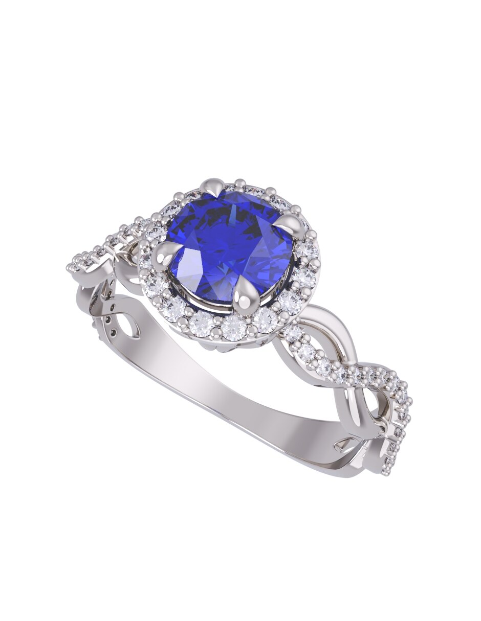 Anillo de compromiso de oro 14 k Eternidad 2026 4