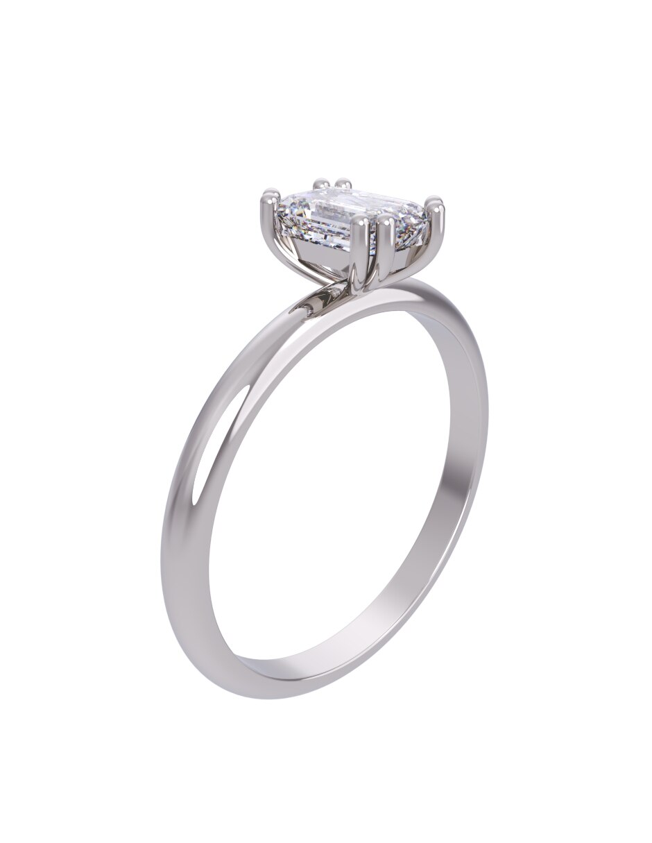 Anillo de compromiso de oro 14 k Eternidad 2026 3