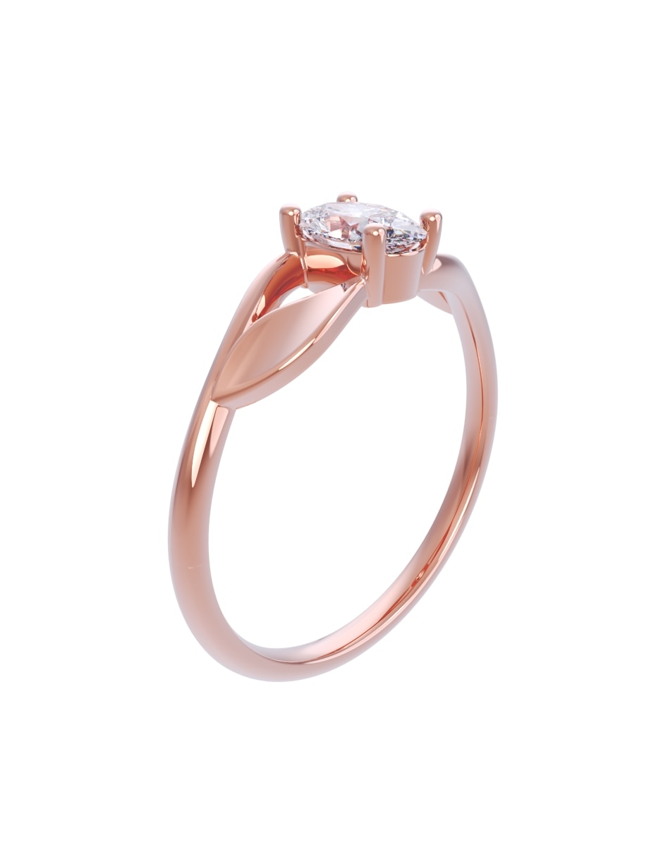 Anillo de compromiso de oro 14 k Eternidad 2026 3