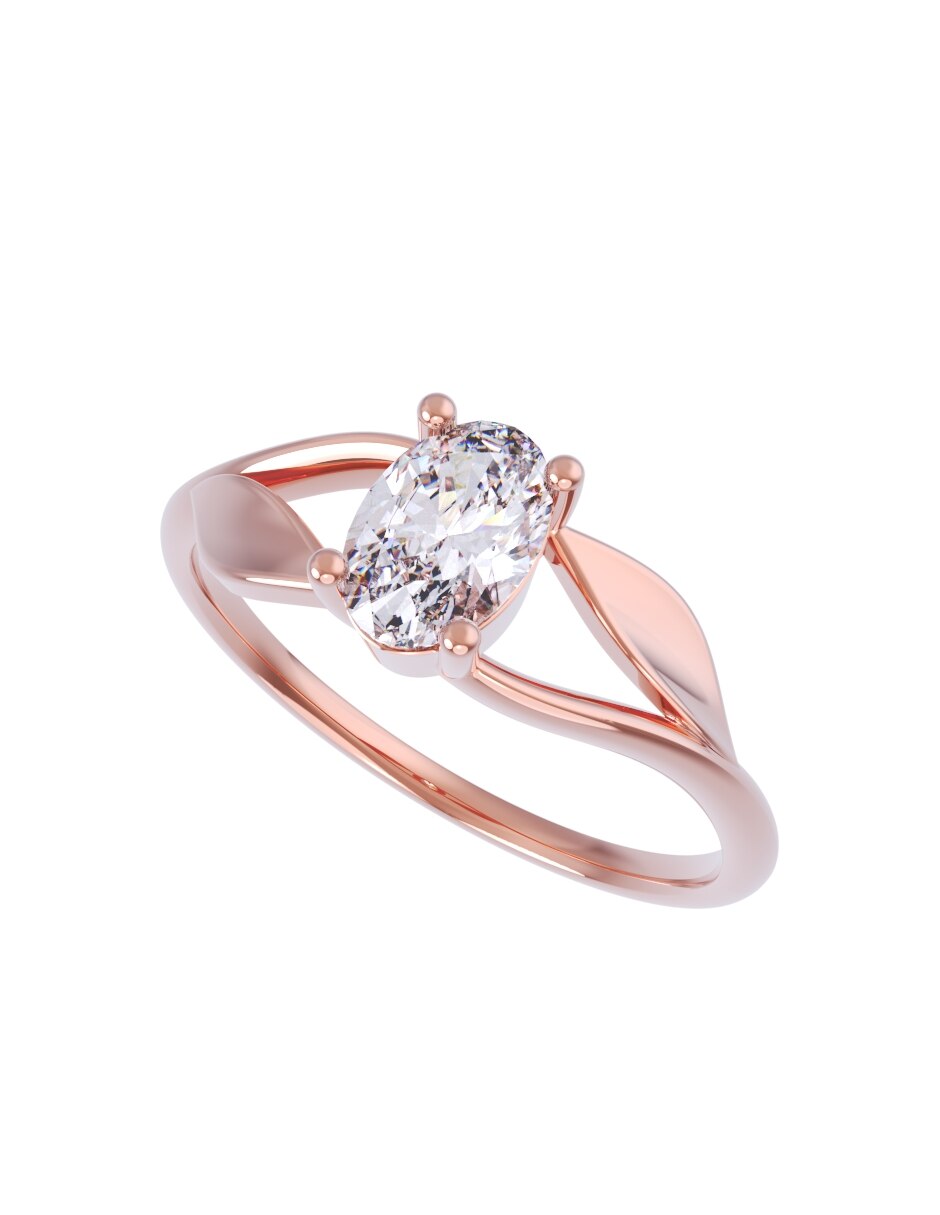 Anillo de compromiso de oro 14 k Eternidad 2026 4