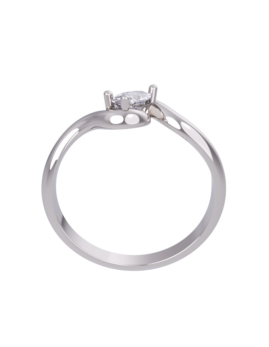 Anillo de compromiso de oro 14 k Eternidad 2026 2