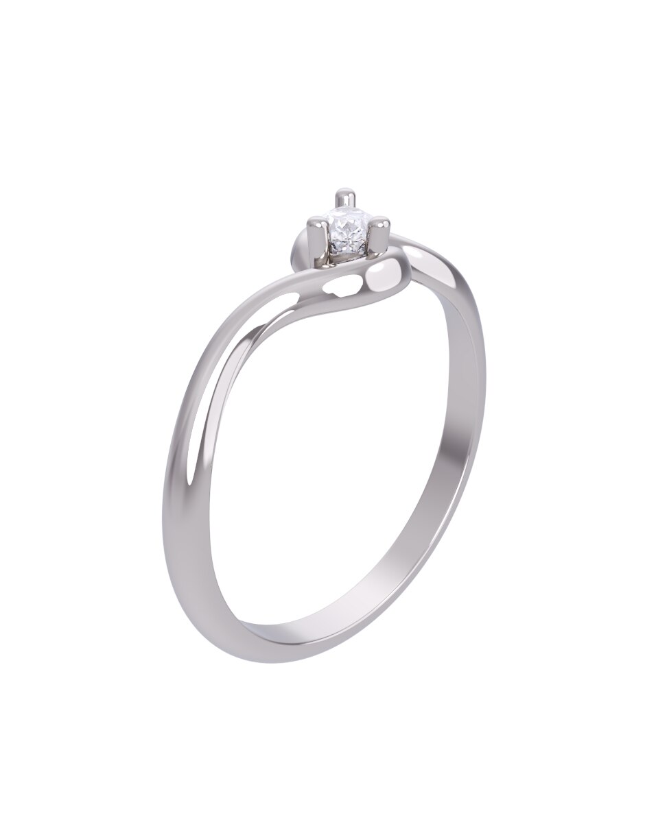 Anillo de compromiso de oro 14 k Eternidad 2026 3