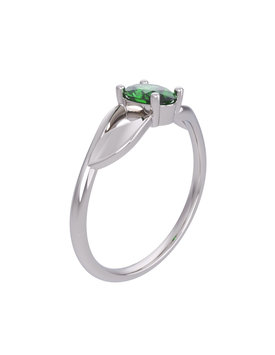 Anillo de compromiso de oro 14 k Eternidad 2026 3