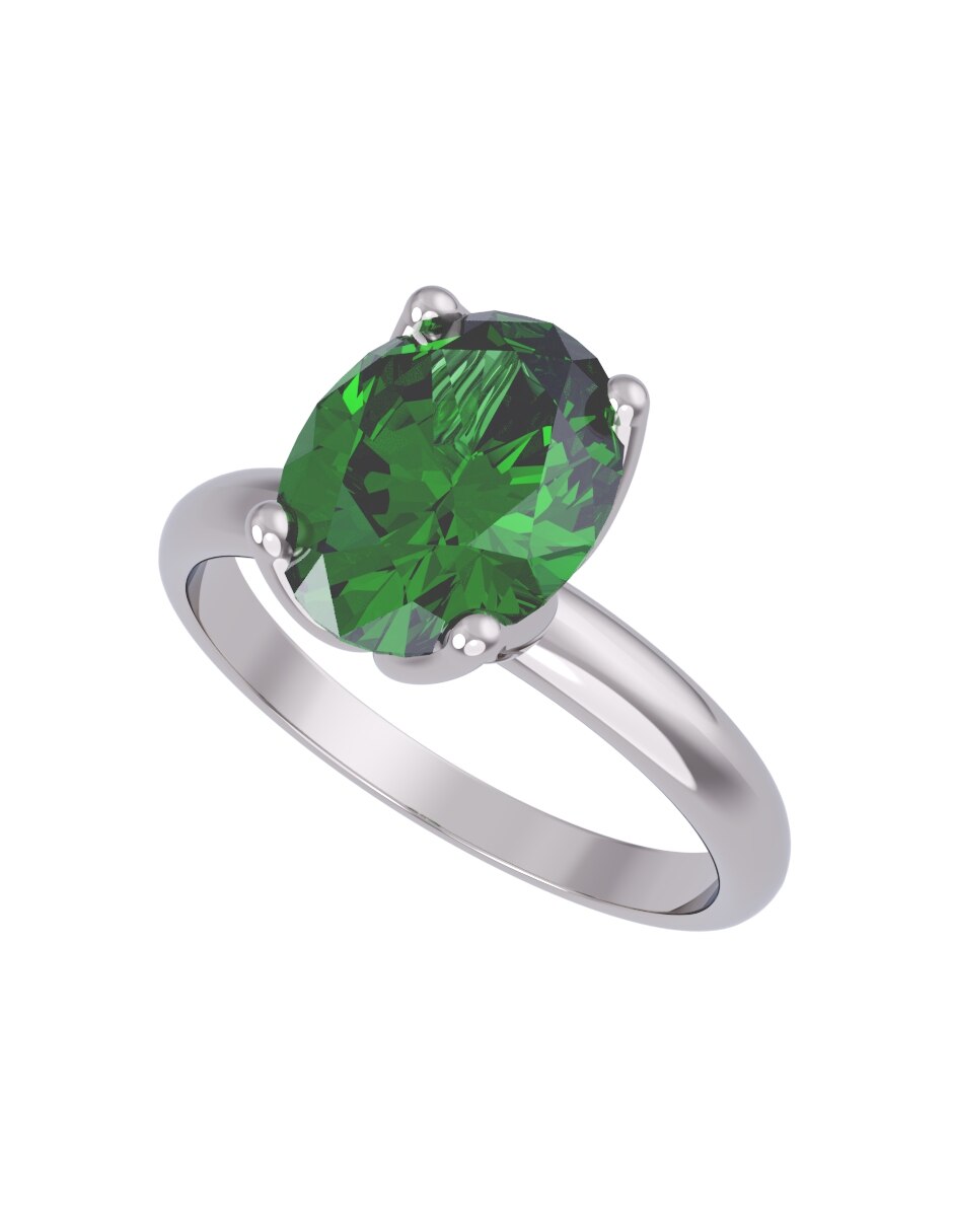 Anillo de compromiso de oro 14 k Eternidad 4