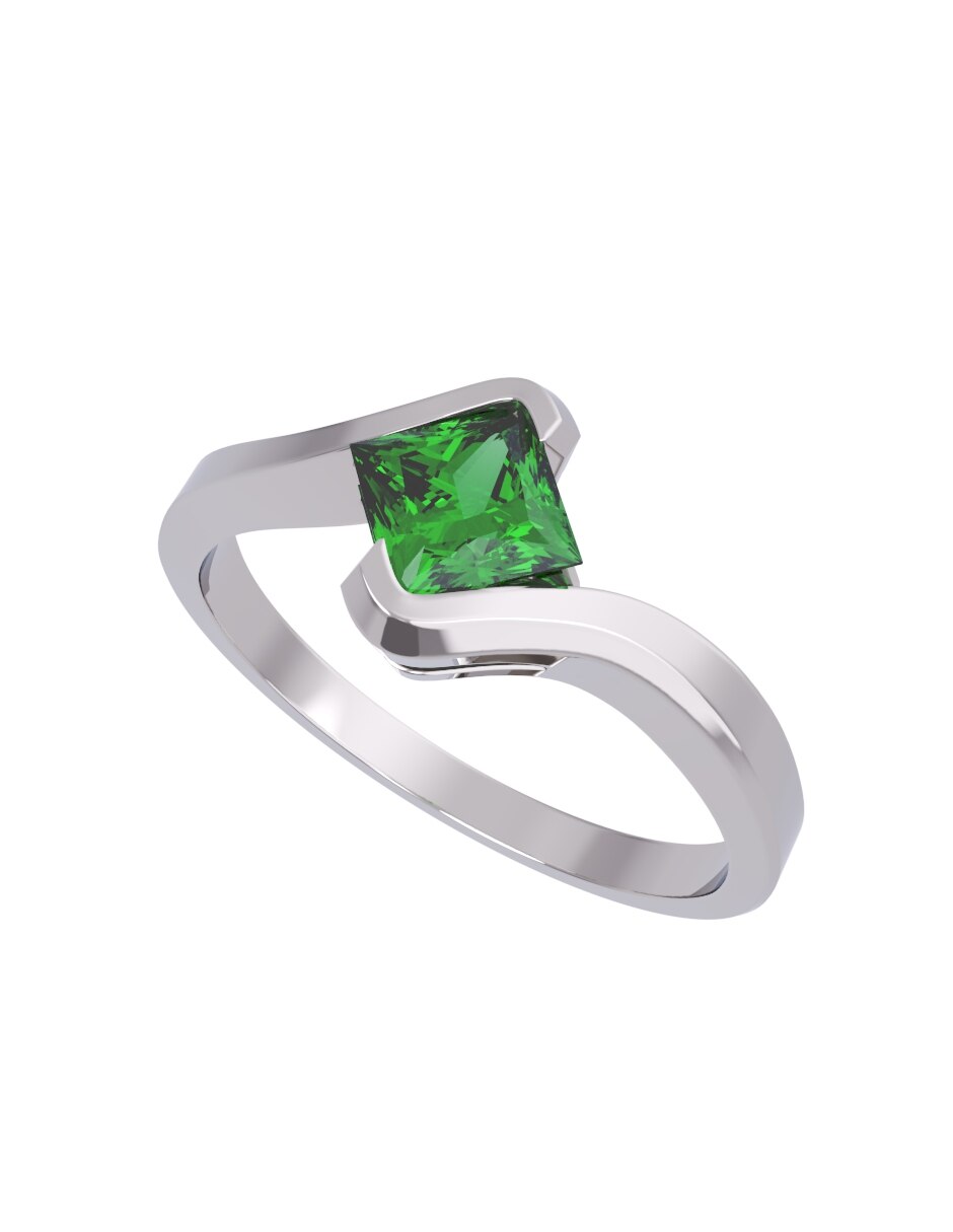 Anillo de compromiso de oro 14 k Eternidad 2026 4