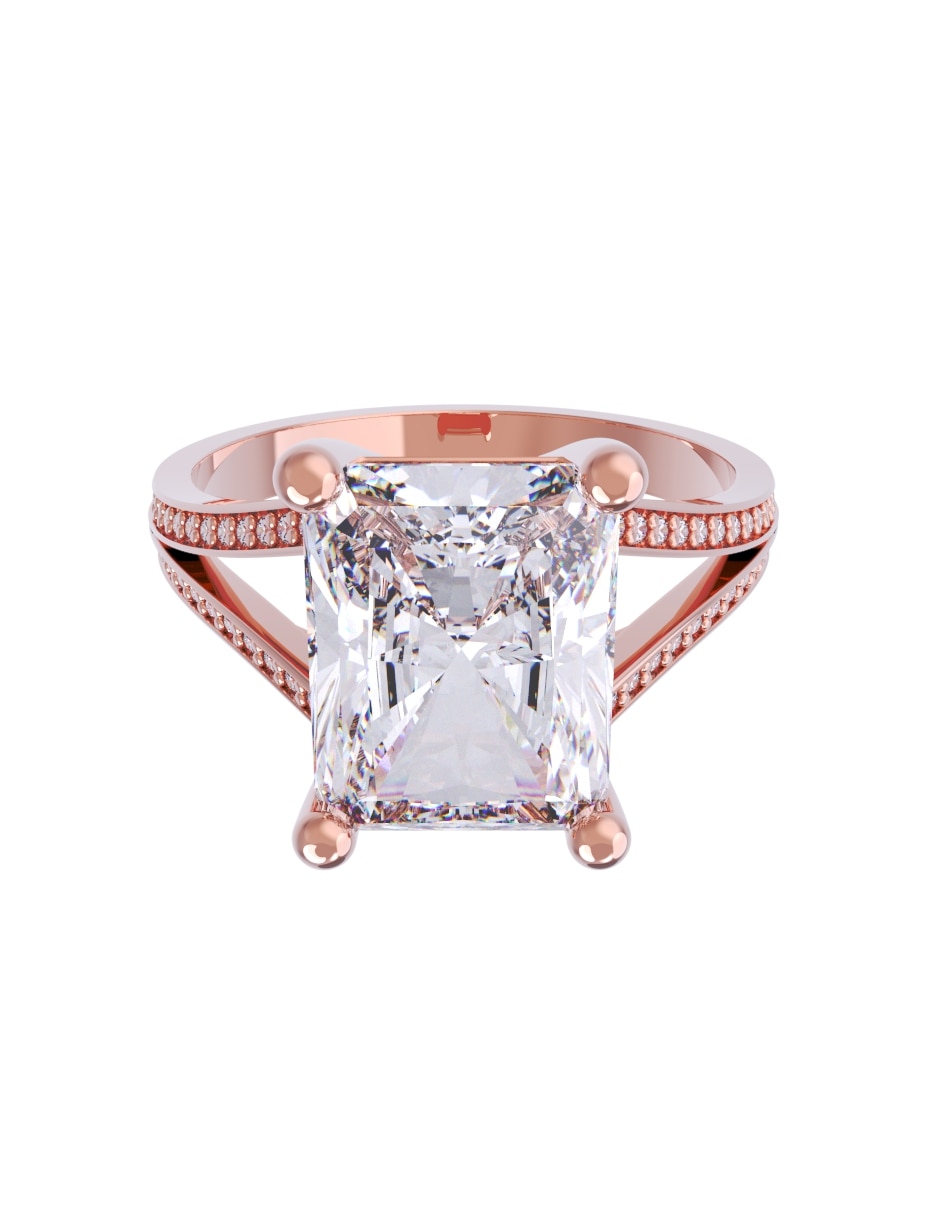 Anillo de compromiso de 14 k Eternidad 2026 Zirconia 1