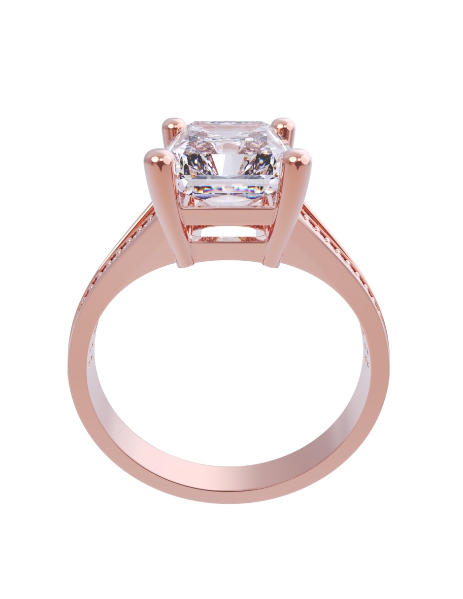 Anillo de compromiso de 14 k Eternidad 2026 Zirconia 4
