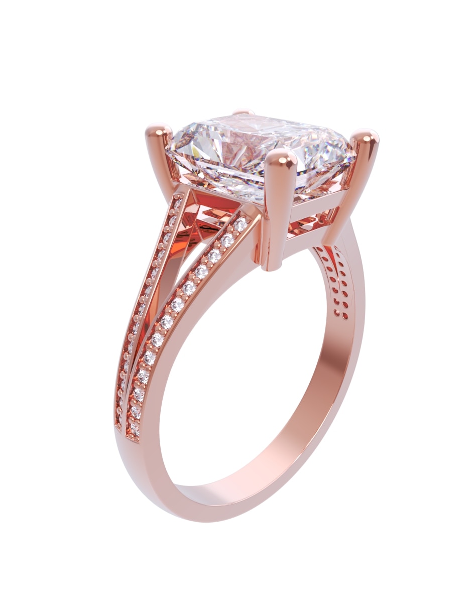 Anillo de compromiso de 14 k Eternidad 2026 Zirconia 3