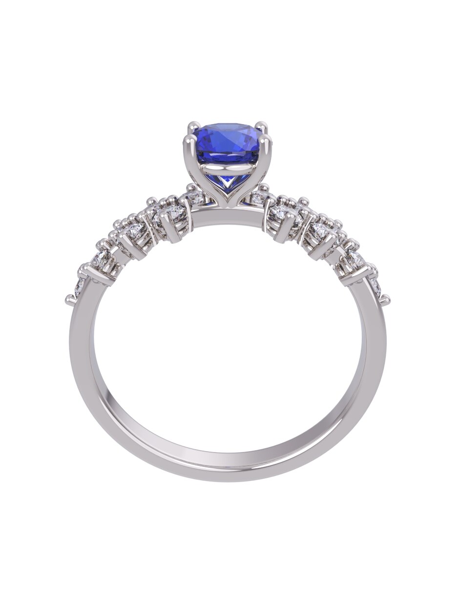 Anillo de compromiso de oro 14 k Eternidad 2026 2