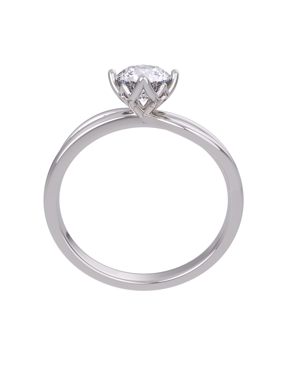 Anillo de compromiso de oro 14 k Eternidad 2026 2