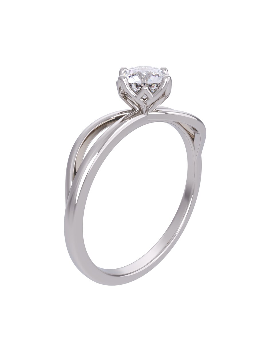 Anillo de compromiso de oro 14 k Eternidad 2026 3