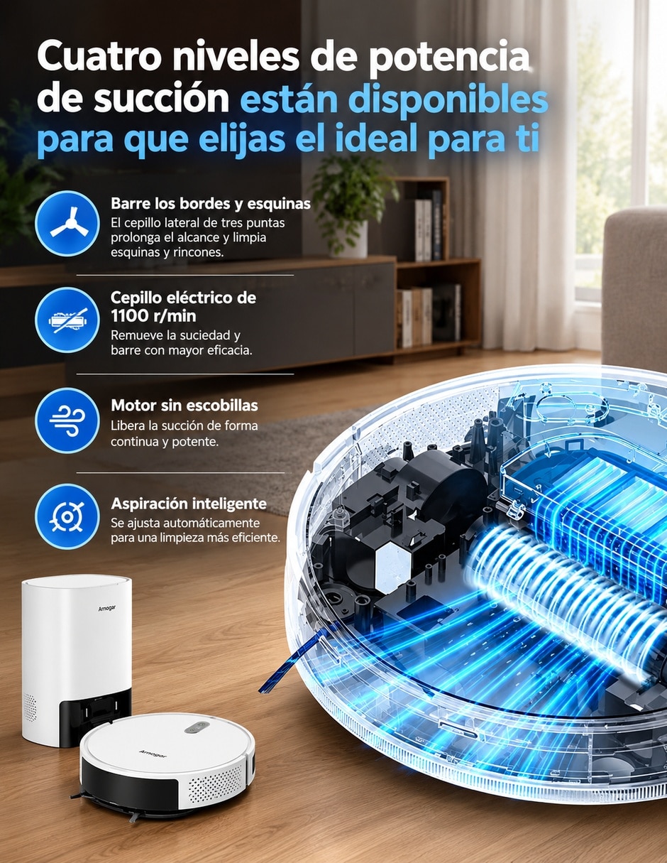 Aspiradora robot x9 max 2 litros