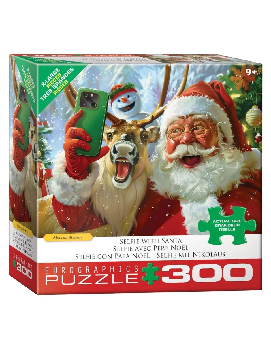 Rompecabezas selfie con santa 300 piezas Rompecabezas selfie con santa 300 piezas
