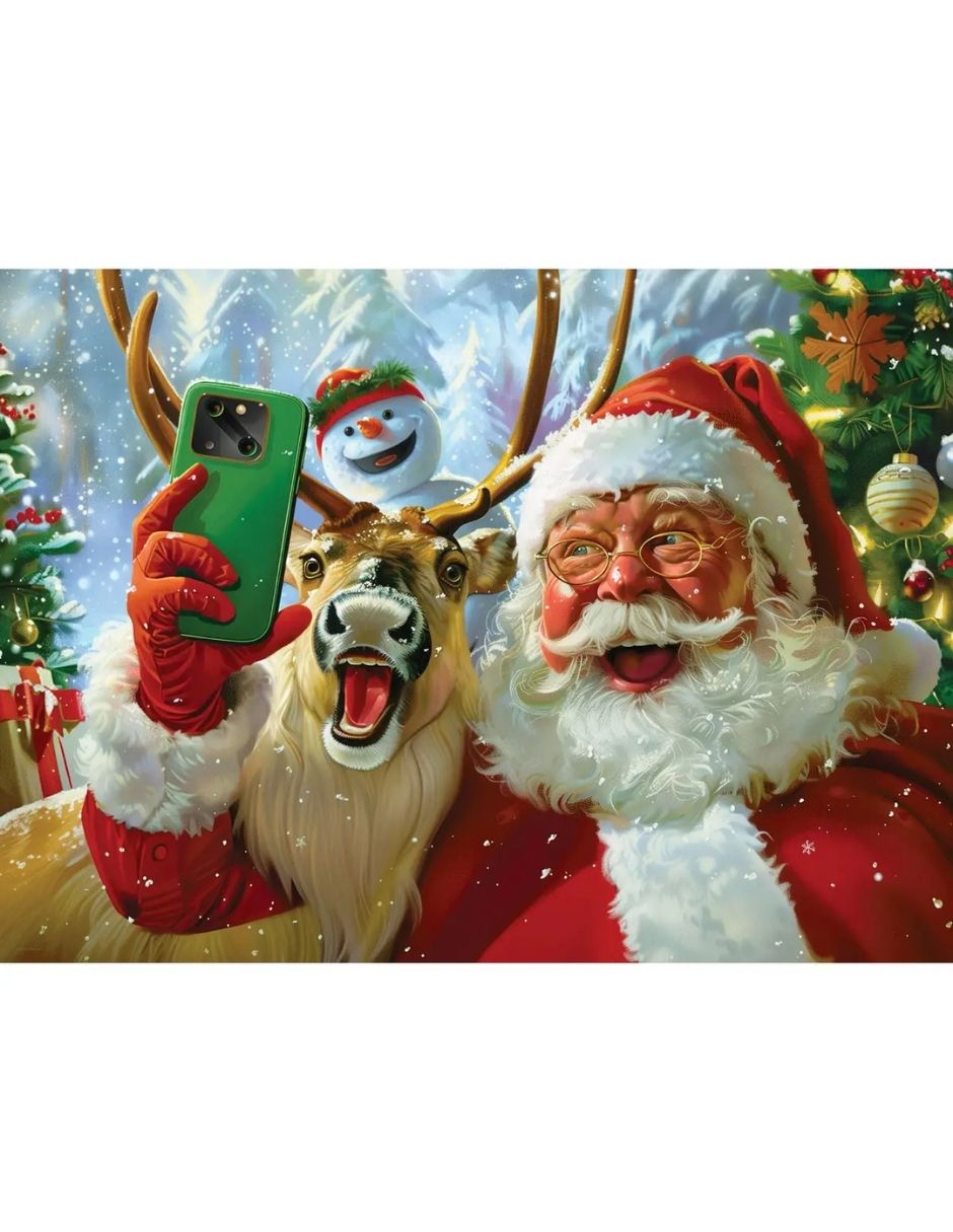 Rompecabezas selfie con santa 300 piezas 4