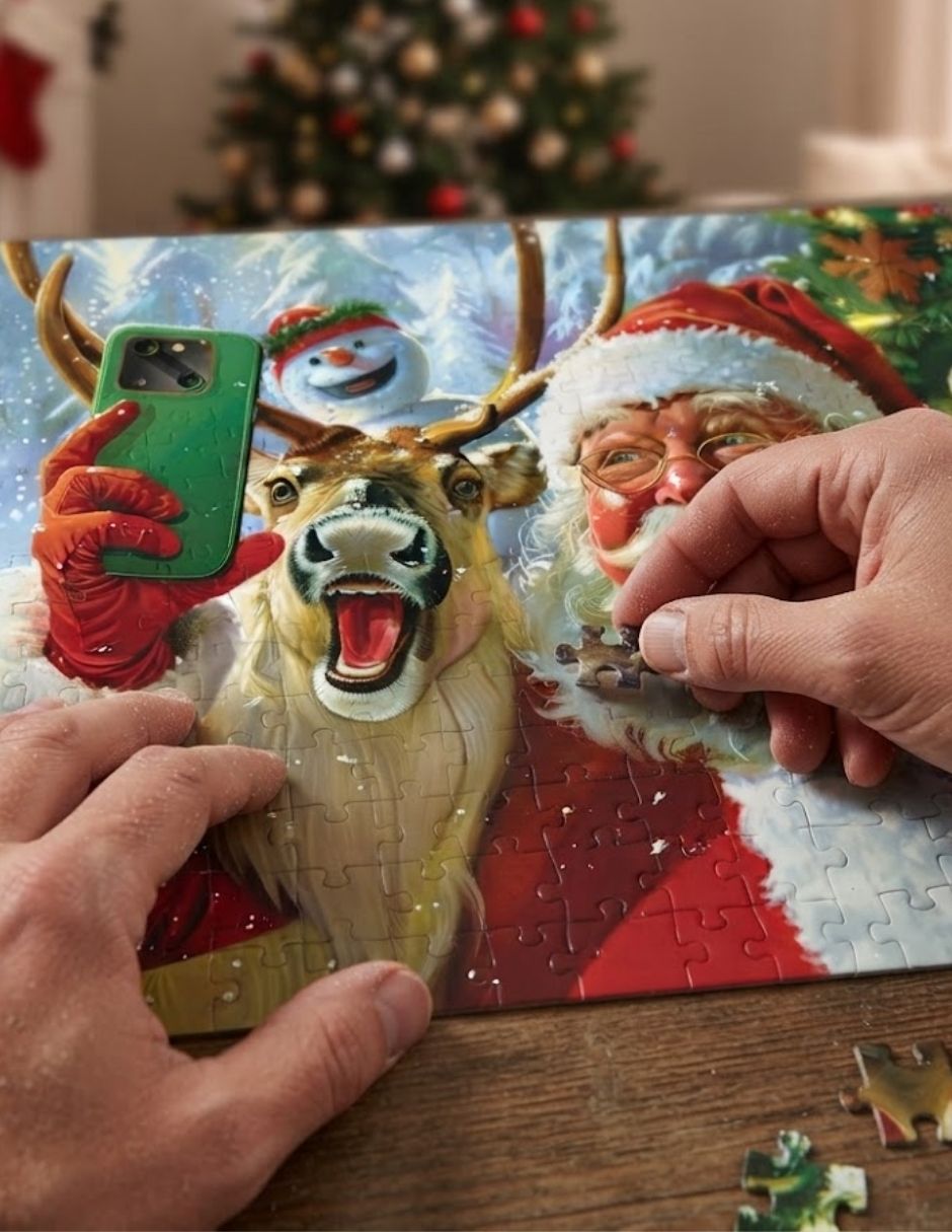 Rompecabezas selfie con santa 300 piezas 3
