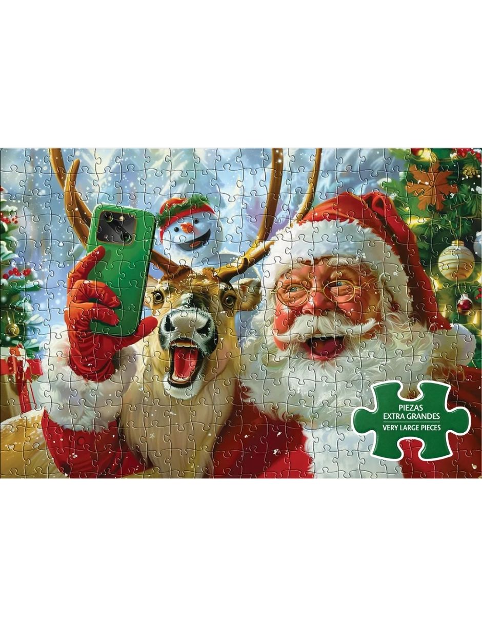 Rompecabezas selfie con santa 300 piezas 2