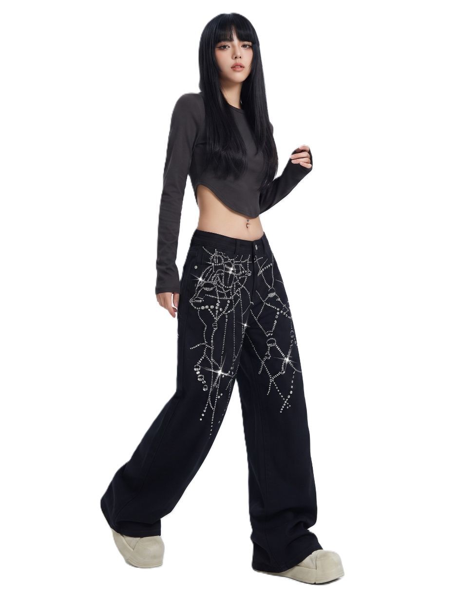 Jeans relaxed wide leg para mujer 5