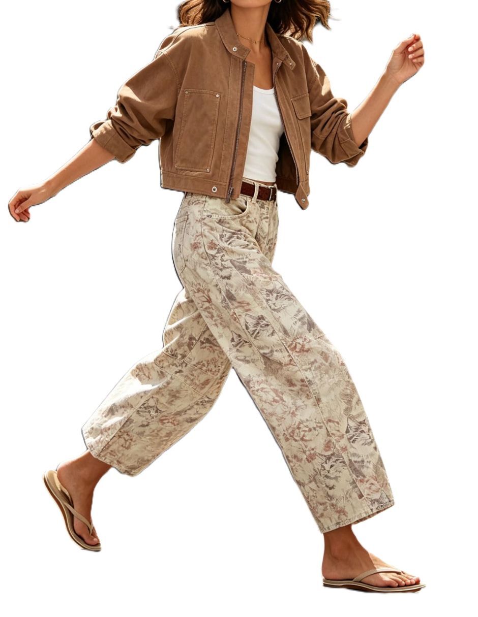 Jeans relaxed baggy para mujer 5