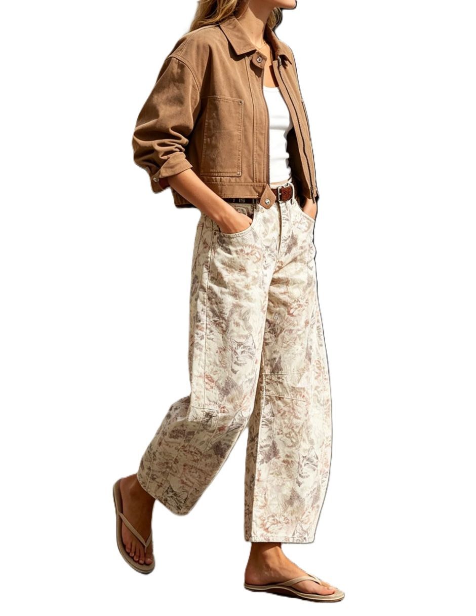 Jeans relaxed baggy para mujer 3