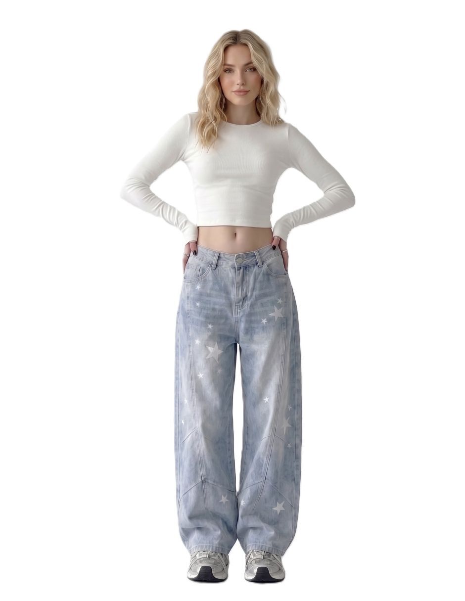 Jeans relaxed baggy para mujer Jeans relaxed baggy para mujer