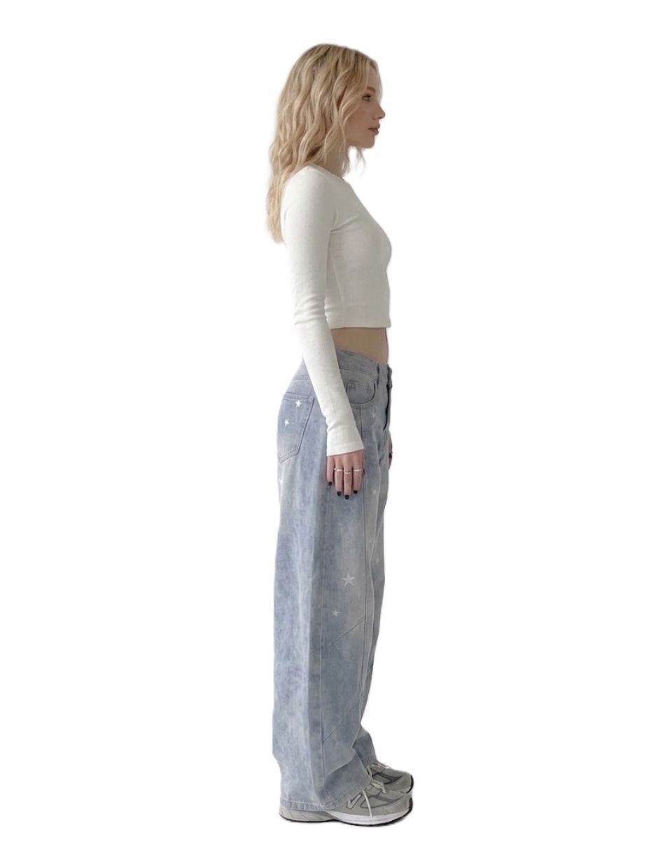 Jeans relaxed baggy para mujer 4