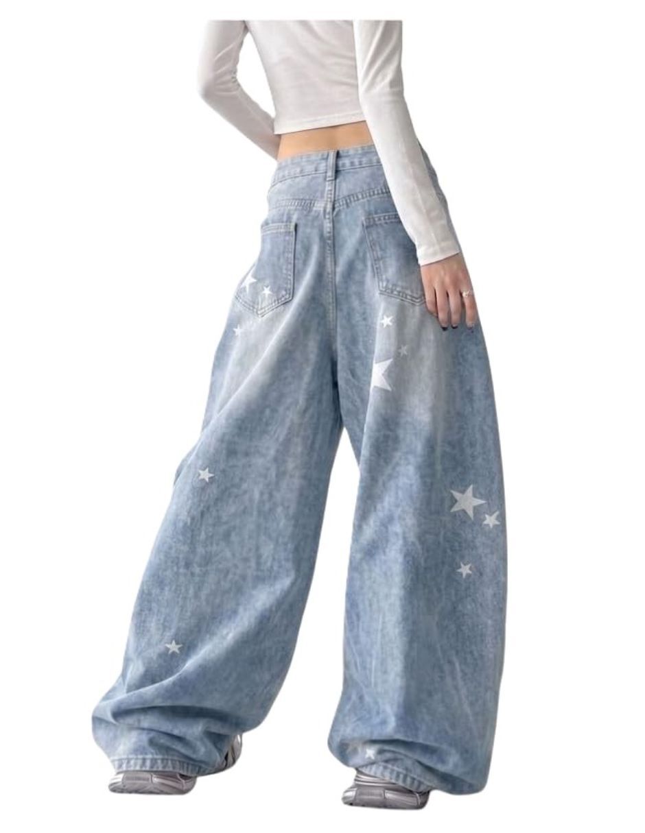 Jeans relaxed baggy para mujer 3