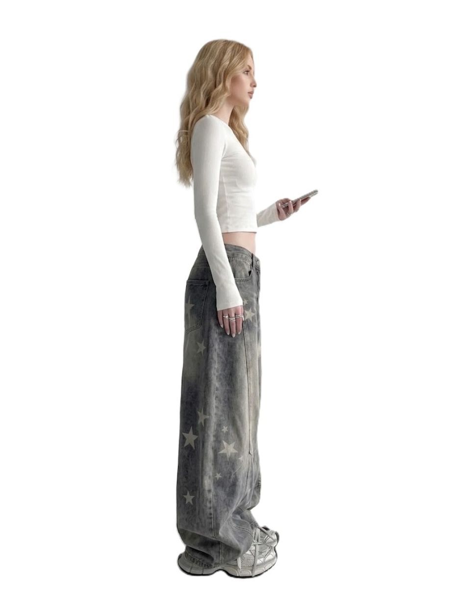 Jeans relaxed baggy para mujer 5